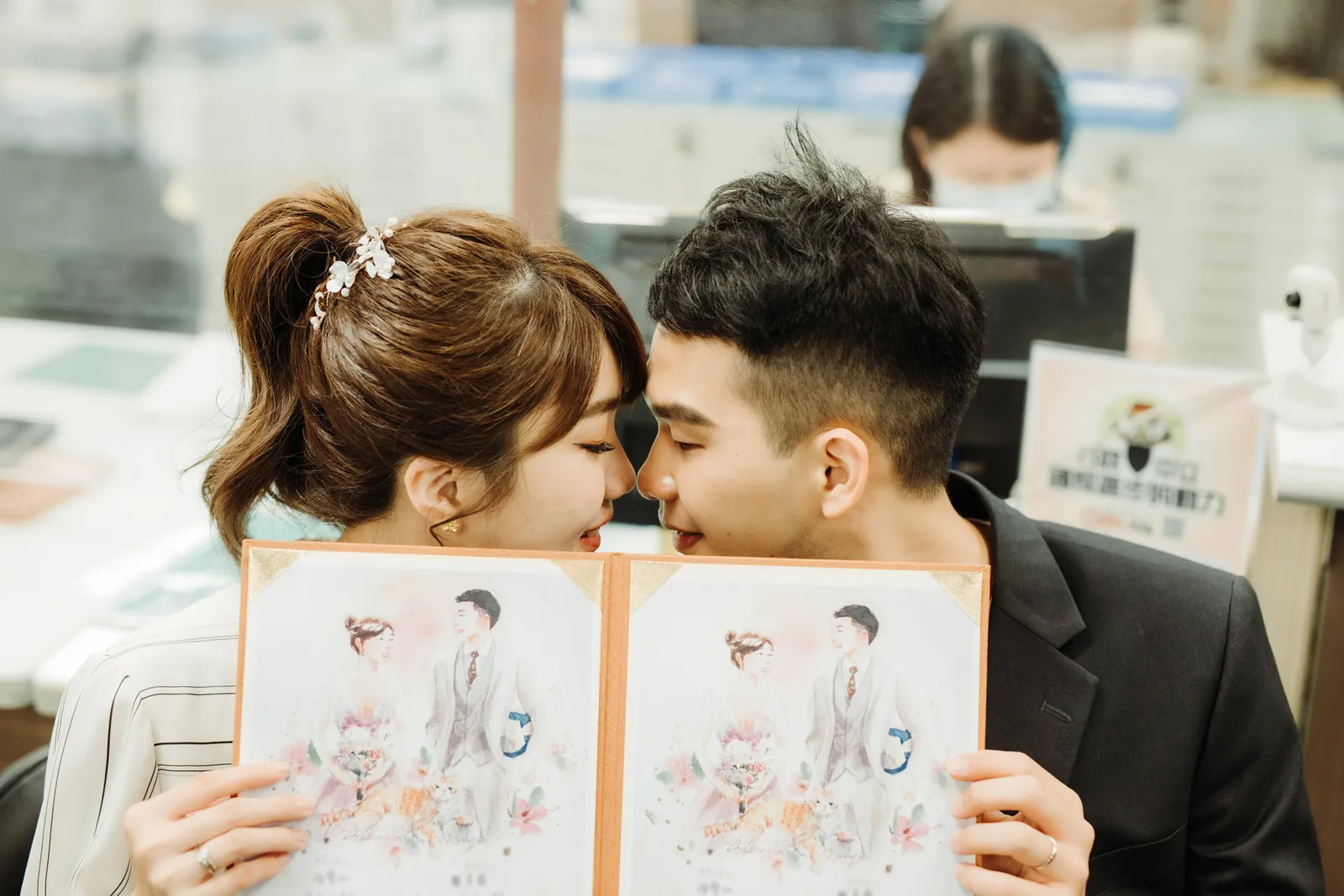 登記現場的互動紀錄，結婚登記作品 01 第 31 張