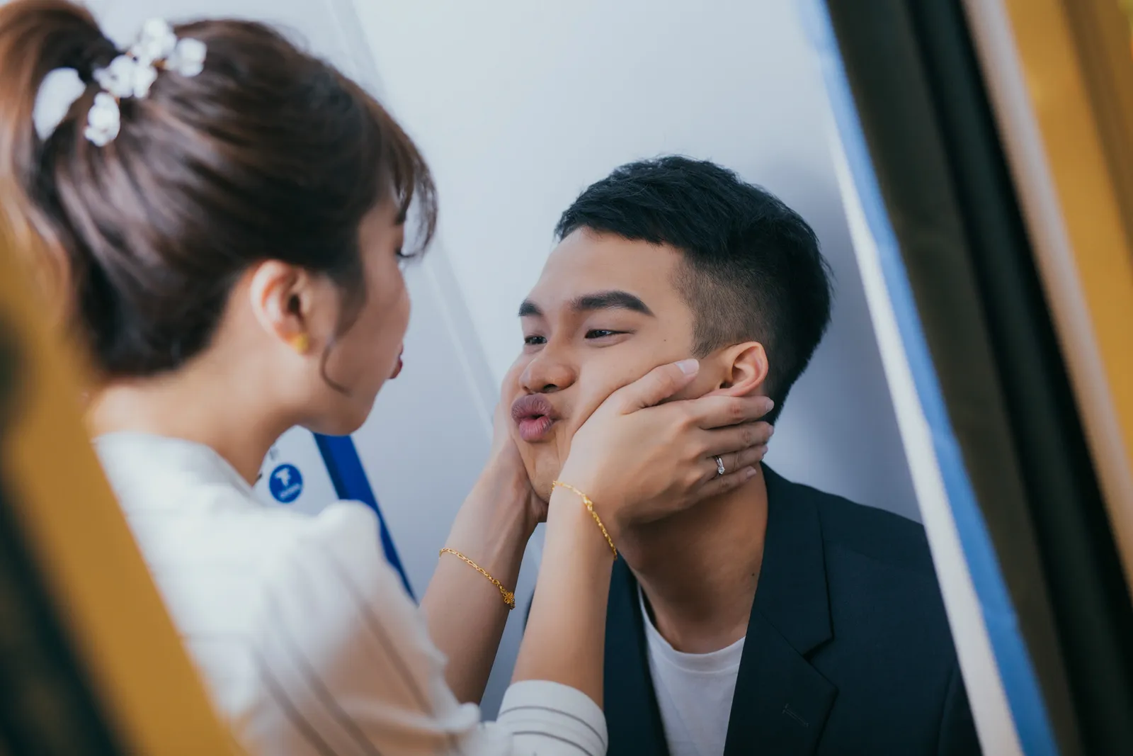 合照區的自然互動與細節，結婚登記作品 01 第 94 張