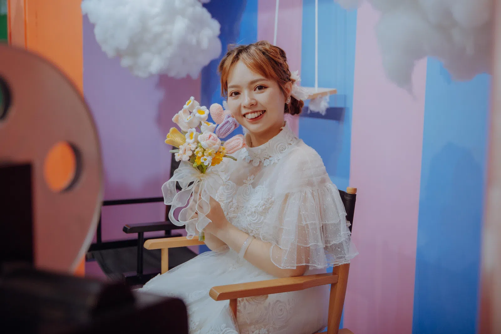 新人在繽紛主題合照區留影，結婚登記作品 02 第 27 張