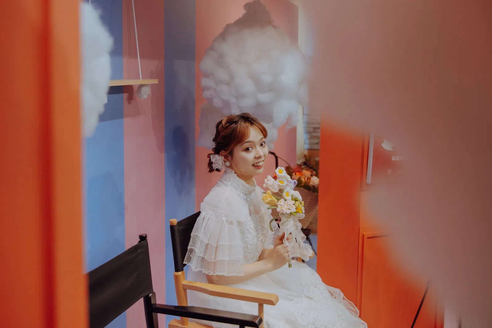 新人在繽紛主題合照區留影，結婚登記作品 02 第 28 張