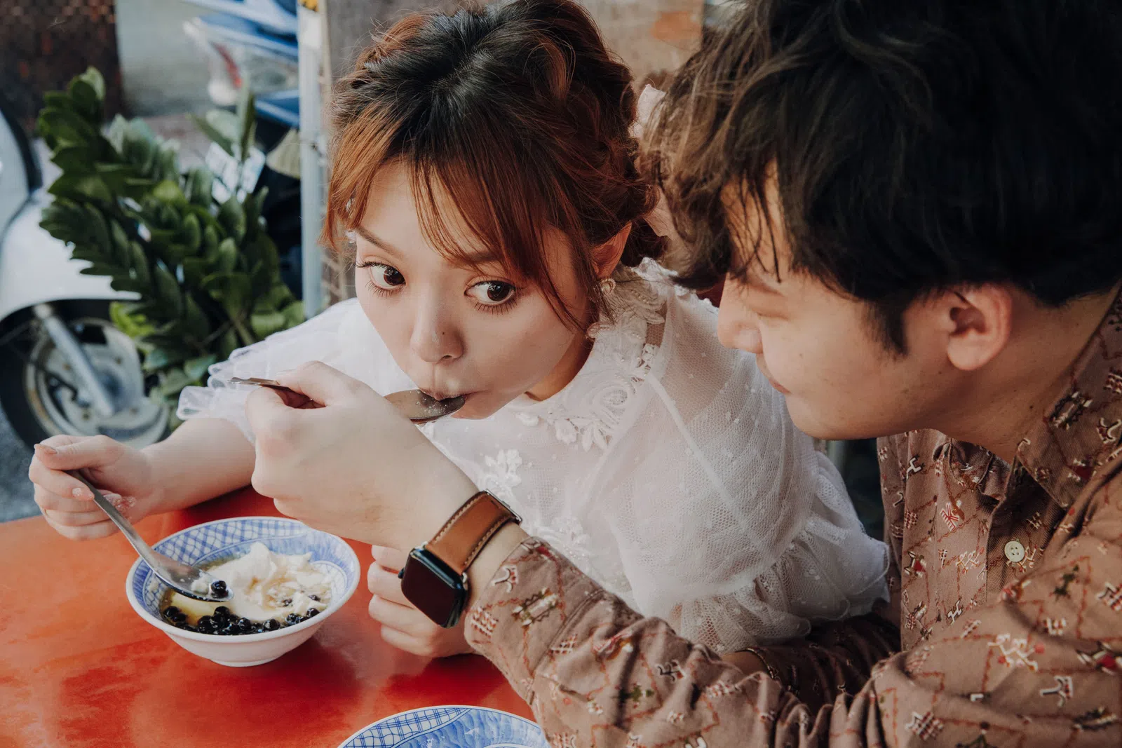 新人在街景與小吃店的生活寫真，結婚登記作品 02 第 91 張