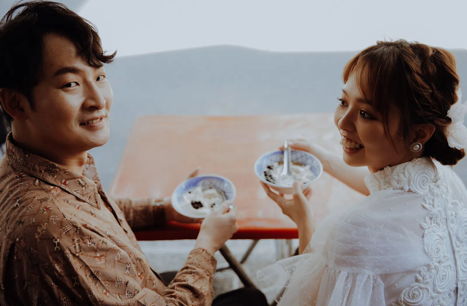 新人在街景與小吃店的生活寫真，結婚登記作品 02 第 93 張