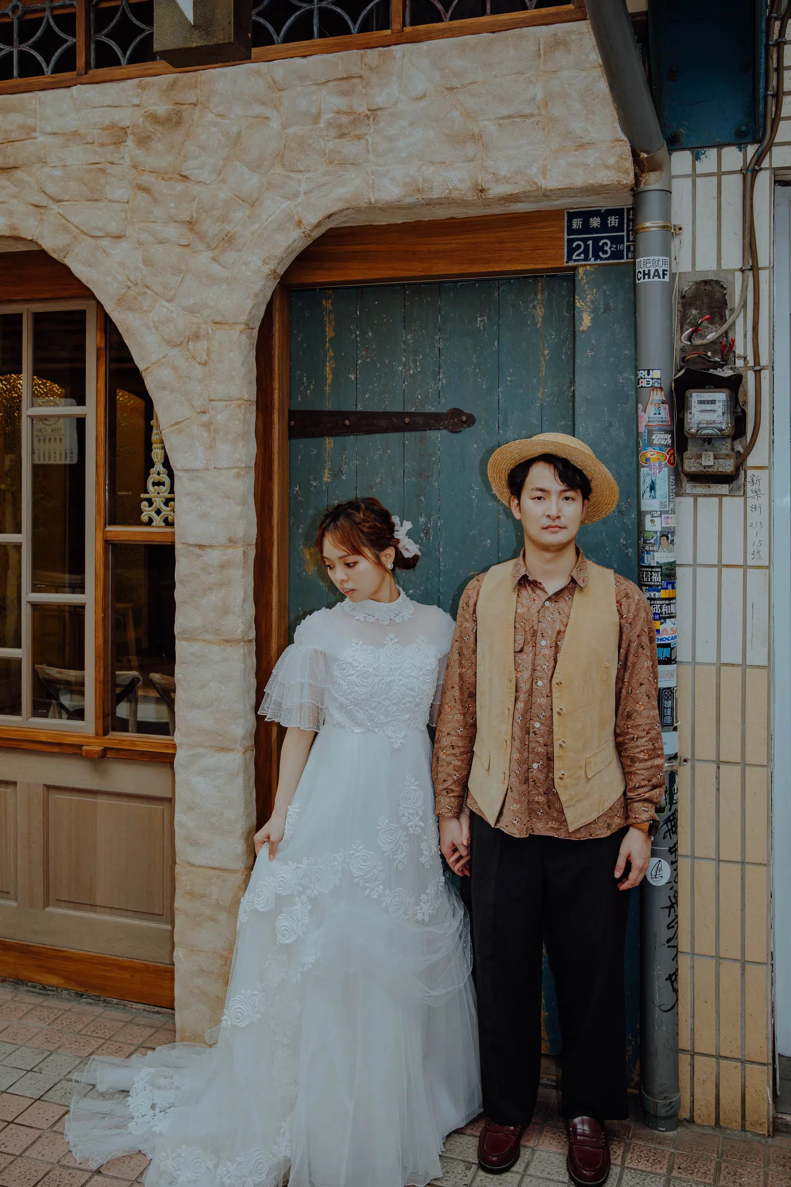 新人在街景與小吃店的生活寫真，結婚登記作品 02 第 117 張