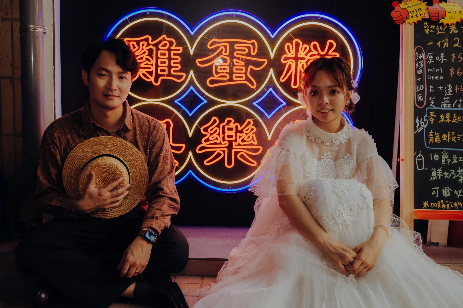 新人在街景與小吃店的生活寫真，結婚登記作品 02 第 128 張