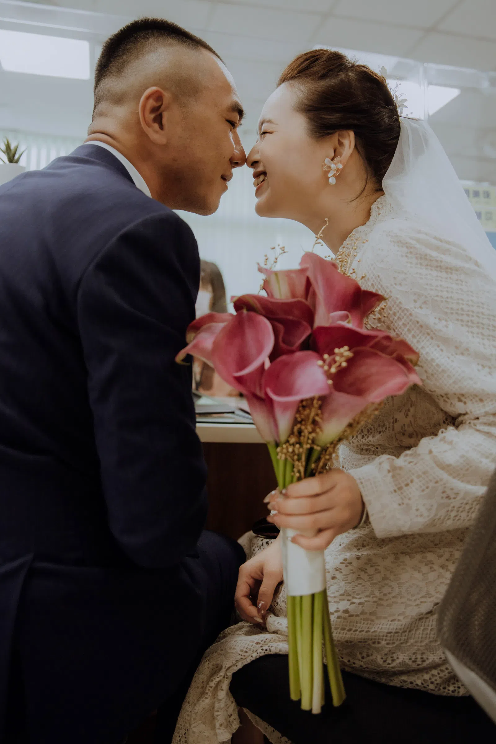 登記現場的互動紀錄，結婚登記作品 03 第 7 張